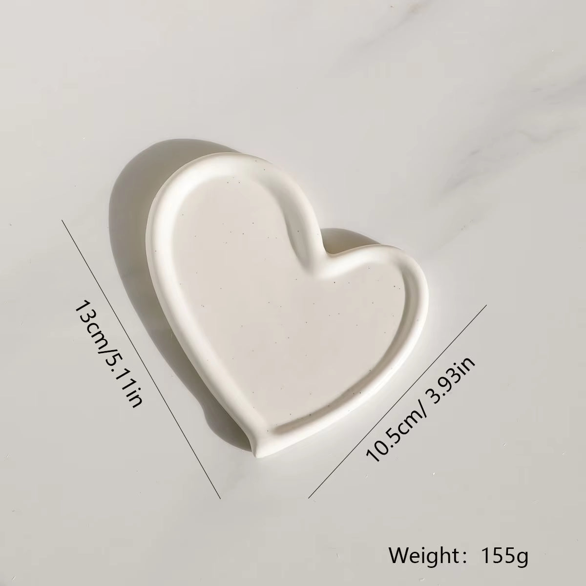 1Pc Irregular Ceramic Jewelry Tray for Jewelry Display and Key Storage - Desktop Decorative Ornament