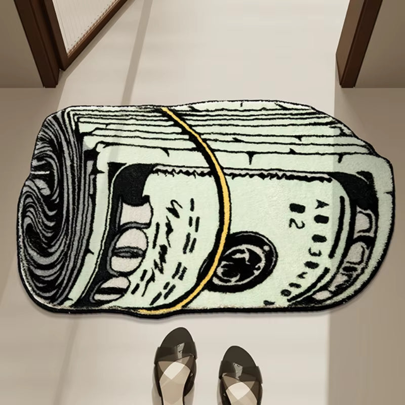 Creative Dollar Rug Bedroom Bedside Thickened Shaggy Floor Mats Living Room Area Rugs Home Decor Carpet Bay Window Mat